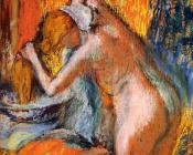 埃德加 德加 : After the Bath, Woman Drying Her Hair